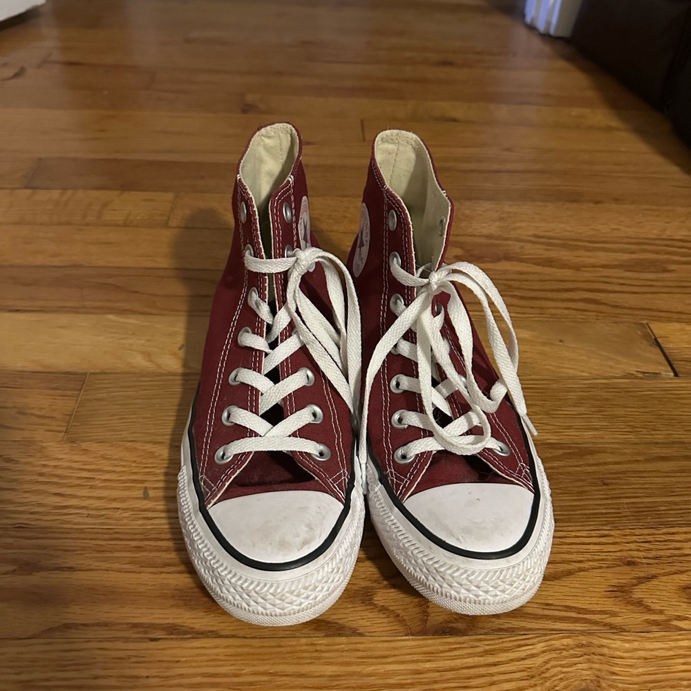 Converse Red High-Top Sneakers